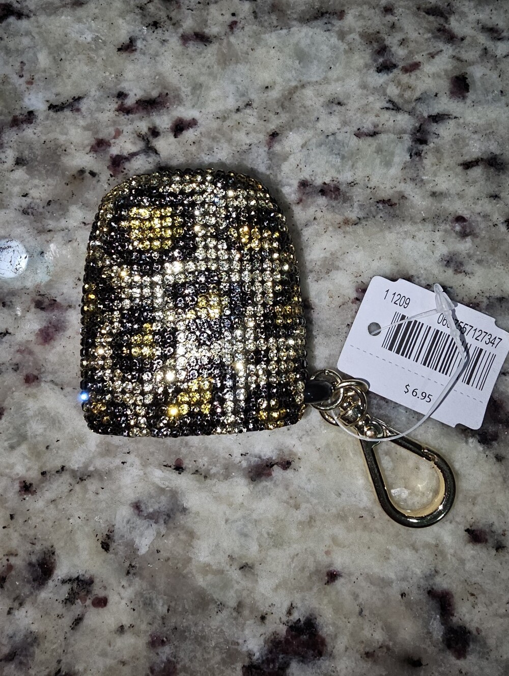 Bath & Body Works Hand Sanitizer Holder Leopard Rhinestones NWT - Picture 3 of 4